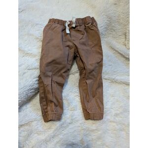 Carter's Brown Toddler Joggers Elastic Waist Pants Size 18 Months
